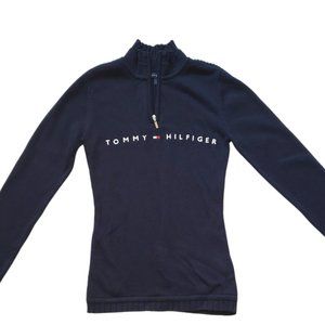 (NWOT) Vintage Tommy Hilfiger Quarter-Zip Long Sleeve Sweater Pullover N…